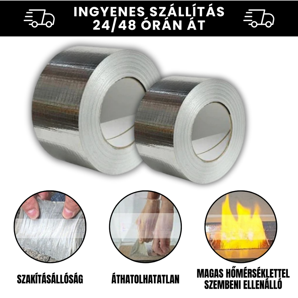 MegaFix™ – Professzionális Butil Tömítő Megoldás: Azonnal Megállítja a Vízszivárgást, Ellenáll a Szélsőséges Hőnek és Megmenti Önt a Több Tízezres Javítási Számláktól!