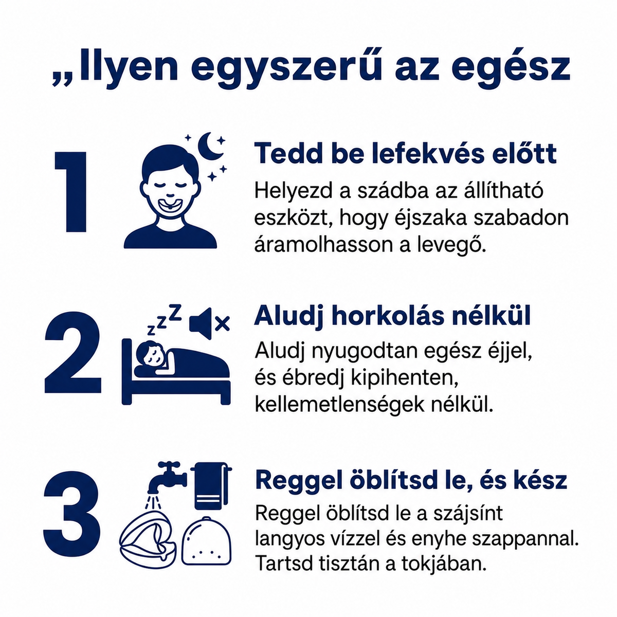 „Szüntesd meg a horkolást már az első éjszakától – VitaNocta (+ AJÁNDÉK TOK)