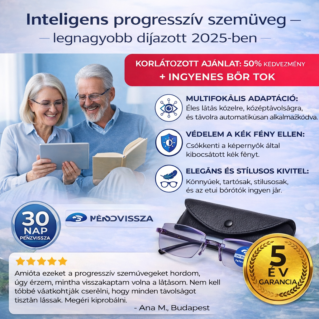 CSAK MA: 1+1 INGYEN! - Éles látás közelre és távolra az első felvételtől – szédülés nélkül, folyamatos szemüvegcsere nélkül – Ray™