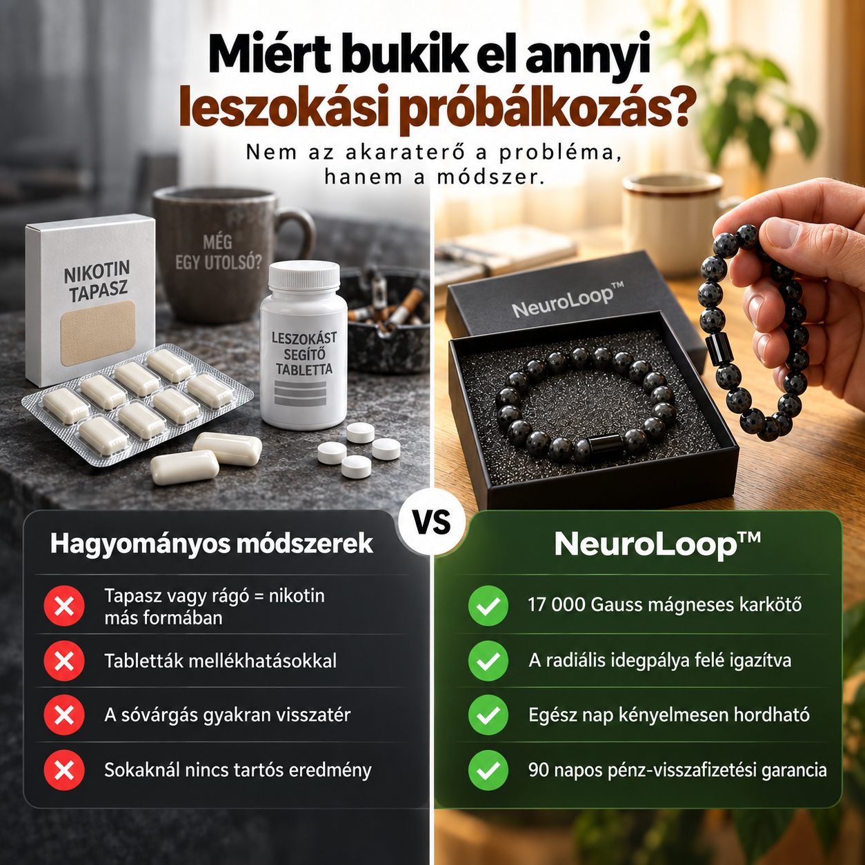 NeuroLoop™ – Hagyd abba a dohányzást már 4 nap alatt, és szabadulj meg a sóvárgástól végleg.