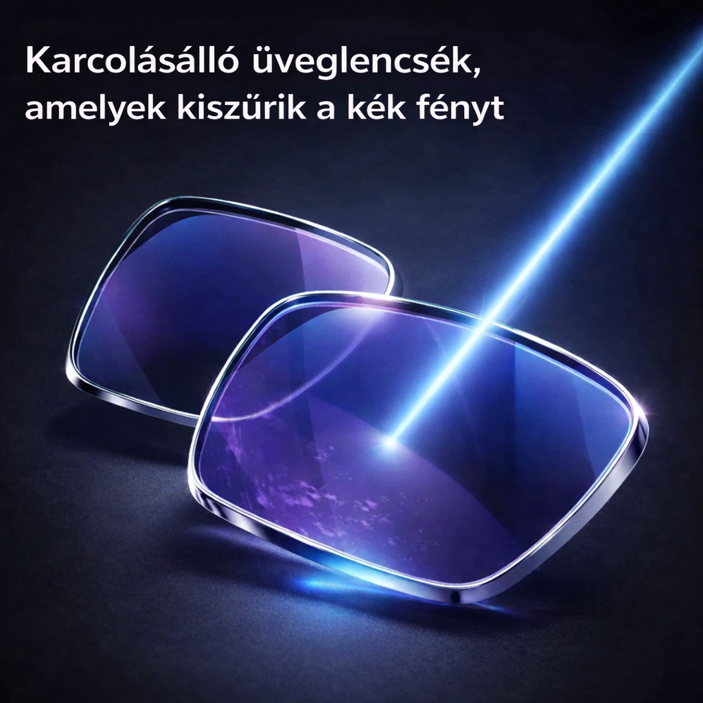 RayPro™ 3-az-1-ben Intelligens Szemüveg: Tökéletes Látás Minden Távolságra | Önbeállító Lencsék Kékfény-szűrővel | Biztonságos Vezetéshez | AJÁNDÉK Bőrtok + 30 Napos Kockázatmentes Próba