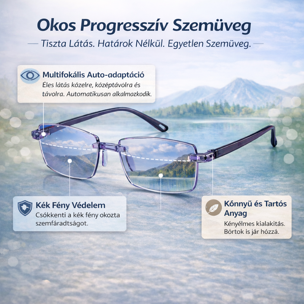 CSAK MA: 1+1 INGYEN! - Éles látás közelre és távolra az első felvételtől – szédülés nélkül, folyamatos szemüvegcsere nélkül – Ray™