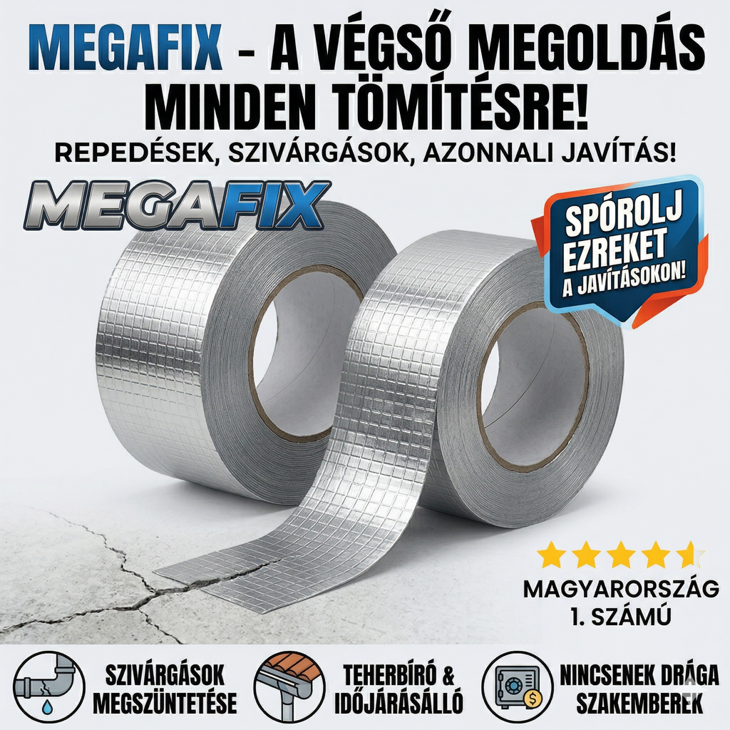 MegaFix™ – A Világelső Butil Technológia: Totális Védelem a Repedések Ellen, Teljesen Vízálló és Garantáltan Spórol Önnek a Költséges Felújításokon!