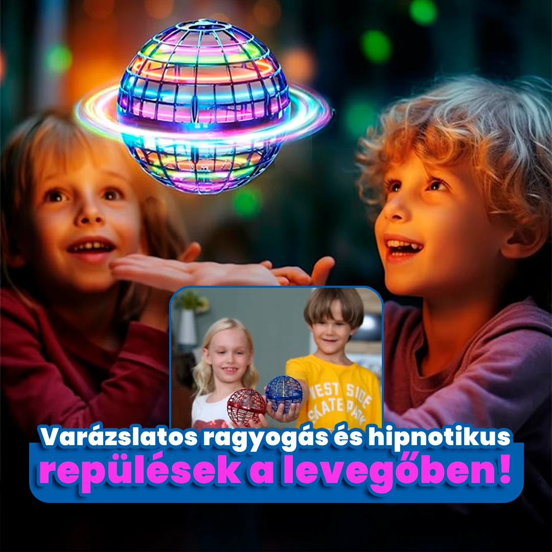 SpinNova™ LED-es Repülő UFO Labda – Visszatérő Dobás Kézmozdulat-Érzékeléssel | Látványos Játék Gyerekeknek és az Egész Családnak