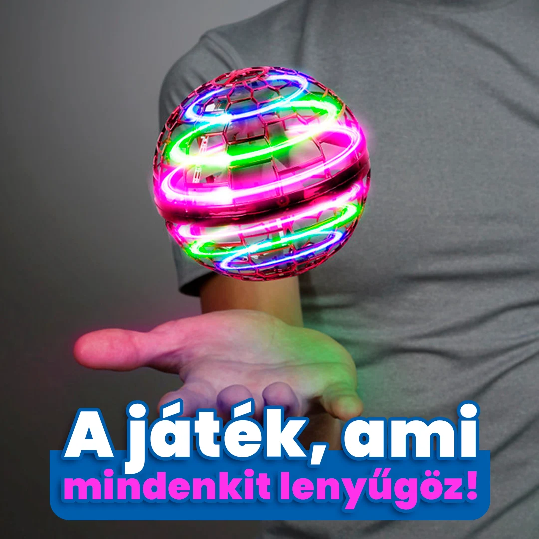 SpinNova™ LED-es Repülő UFO Labda – Visszatérő Dobás Kézmozdulat-Érzékeléssel | Látványos Játék Gyerekeknek és az Egész Családnak