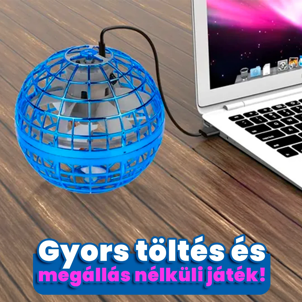 SpinNova™ LED-es Repülő UFO Labda – Visszatérő Dobás Kézmozdulat-Érzékeléssel | Látványos Játék Gyerekeknek és az Egész Családnak