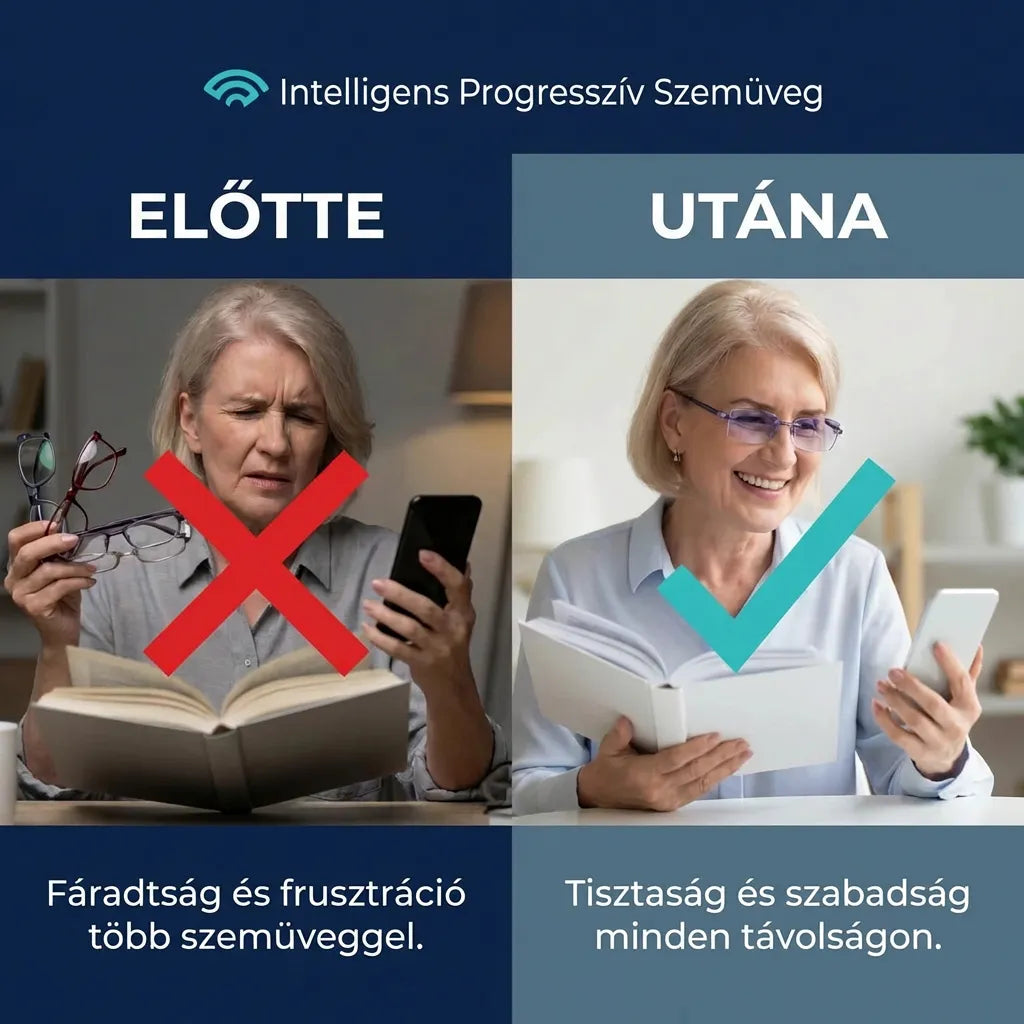 CSAK MA: 1+1 INGYEN! - Éles látás közelre és távolra az első felvételtől – szédülés nélkül, folyamatos szemüvegcsere nélkül – Ray™