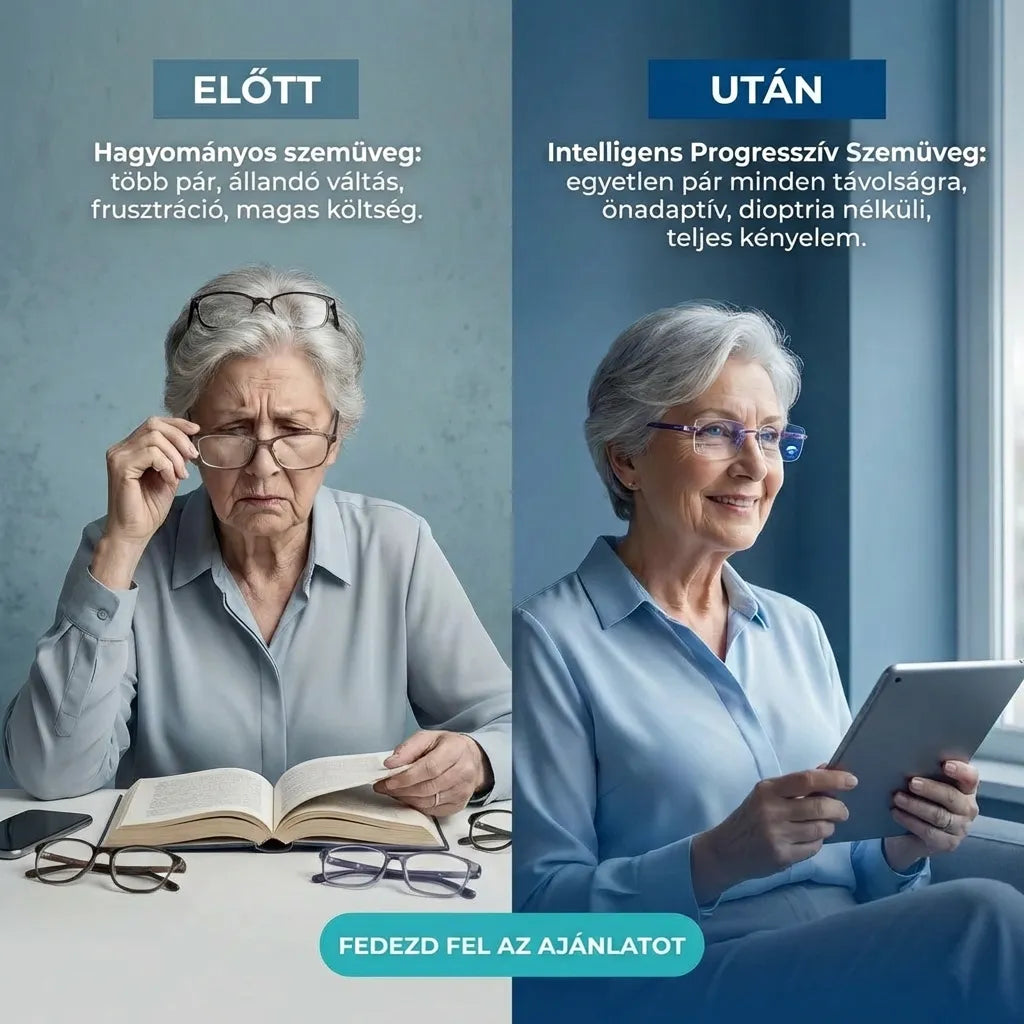 CSAK MA: 1+1 INGYEN! - Éles látás közelre és távolra az első felvételtől – szédülés nélkül, folyamatos szemüvegcsere nélkül – Ray™